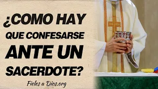 🙏 ¿Cómo hay que confesarse ante un sacerdote católico? 🙏