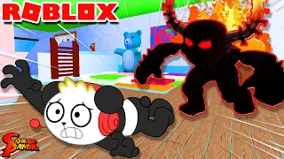 Baby Combo Escapes Daycare in Roblox! Let’s Play Roblox Daycare with Combo Panda