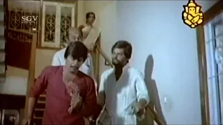 Heroine brother scolding Shankarnag | Geetha Kannada Movie | Kannada Best Videos