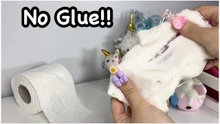 Toilet Paper Slime?? 🧻🚽🫧 How To Make No Glue Toliet Paper Slime!!