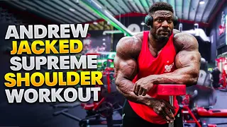 Andrew Jacked's preparation for Mr Olympia - Bodybuilding Supreme Shoulder Workout