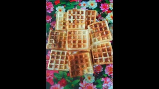 Бельгийские вафли! Простой и очень  легкий рецепт! Belgian waffles