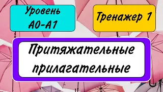 ТРЕНАЖЕР 1 притяжательные прилагательные | уровень А0-А1