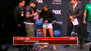 Ważenie UFC on FOX 12 - Joanna Jędrzejczyk vs. Juliana Lima