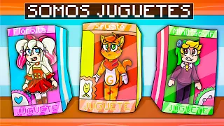 ¡MINECRAFT PERO NOS CONVERTIMOS EN JUGUETES!  😂 | SRGATO X FLOR SON SUPER JUGUETES