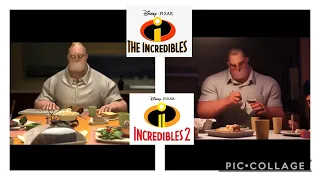 The Incredibles 1&2 Dinner Scene (Which One Is Better)