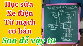 Học sửa xe điện từ sơ đồ nguyên lý hoạt động cơ bản để ai cũng học được dễ dàng