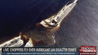 Eagle 8 HD surveys Hurricane Ian damage on Sanibel Causeway