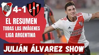 SHOW DE JULIÁN ALVAREZ. RIVER 4 PATRONATO 1 LIGA ARGENTINA, TODAS LAS IMÁGENES #MundoMaldini