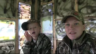 7 yr old girls takes a nice buck with her crossbow