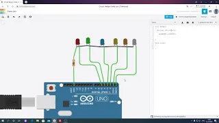 Arduino + TinkerCad. Урок 2. Циклы + define