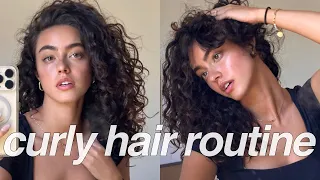 CURLY HAIR ROUTINE | Vlogmas