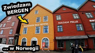 Bergen w Norwegii - Jak tam Jest ??? * Zwiedzam stare miasto Bryggen i jadę kolejką Fleibanen  (703)