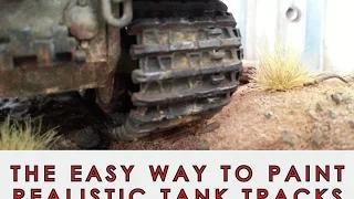 The easy way to paint realistic model tank tracks