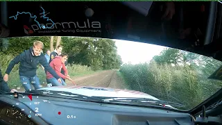 Hellendoorn Rally 2022 - SS11 Ypelo 1 Onboard. Deel 2 Toeschouwers helpen ons uit de sloot