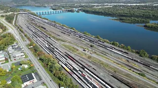 Norfolk Southern Enola Train Yard by Drone