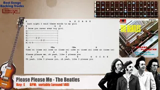 🎻 Please Please Me - The Beatles Bass Backing Track with chords and lyrics