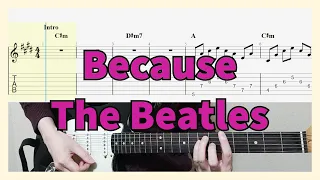 The Beatles - Because Guitar Cover with Tab