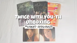 unboxing twice's 13th mini album - with youth! signed postcard versions!!