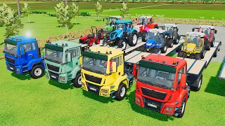 TRANSFERRING EMERGENCY SKODA, SUBARU and PICKUP WITH SCANIA TRUCKS! Farming Simulator 22