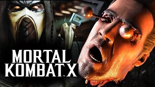 Mortal Kombat X -  Бой с Девушкой! Injustice Скорпион!