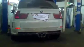 Прямоточная выхлопная система BMW X5 4 8   YouTube 360p