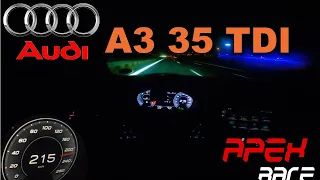 🚗  2021 Audi A3 35 TDI | Night Drive POV | Top Speed | 0-100