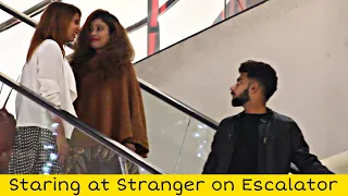 Staring at Strangers on the Escalator | Prank in Pakistan