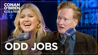 Kelly Clarkson Chased Dine & Dashers As A Waitress | Conan O'Brien Needs A Friend