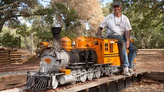 Flintridge & Portola Valley - firing up the bumblebee #268 - live steam