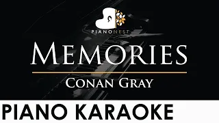 Conan Gray - Memories - Piano Karaoke Instrumental Cover with Lyrics