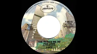 1977 HITS ARCHIVE: The Things We Do For Love - 10cc (stereo 45)