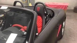 Porsche Sinister Edition Custom Porsche Boxster Seat and Custom Steering Wheel Install Episoide 12