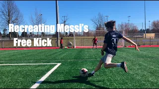 Recreating Messi's Free Kick Goal