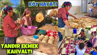 ANNEM Köy Evinde Yemek Tandır Ekmeği Sabah Kahvaltısı günlük vlog