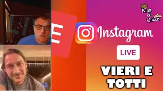 Bobo Vieri e Francesco Totti DIRETTA INSTAGRAM