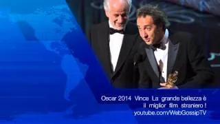 Oscar 2014:  Vince  La  grande bellezza ! E'  il  miglior  film straniero ! 02/03/2014