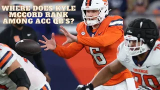 Where Kyle McCord ranks with ACC QB's and a conference realignment update with ESPN's David Hale