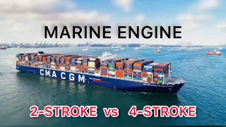 Difference Between Marine 2 Stroke & 4 Stroke Engine 🚢