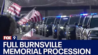 Burnsville first responders memorial service procession