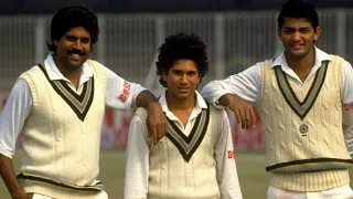 Kapil Dev - Sachin Tendulkar Partnership  Against Pakistan WC 1992 @ Sydney |  Sachin 54 Not Out