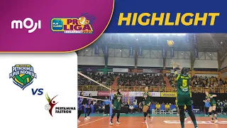 Gresik Petrokimia Pupuk VS Jakarta Pertamina Fastron (3-2) | Highlight PLN Mobile Proliga 2023