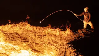 Roasting Marshmallows Over the Door to Hell - Darvaza Gas Crater, Turkmenistan