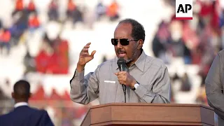 Somali president addresses rally in Mogadishu