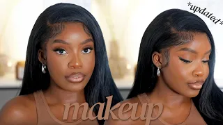 UPDATED MAKEUP ROUTINE *detailed* | Dark Skin WOC Friendly | Gratsi