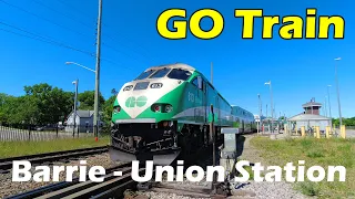 4K GO Train Ride From Barrie (Allandale Waterfront GO) To Union Station (Duration 1h 40min)