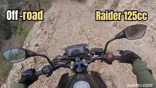 Off roading in Raider 125cc bs4 with pillion.#nepal#raider125bs4#offroad#offroadpillion#