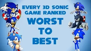 Every 3D Sonic Game Ranked from Worst to Best