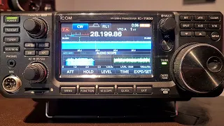 Weak signal reception –  Icom IC 7300 transceiver