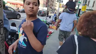 NYC Views Street vendors around Canal Street.